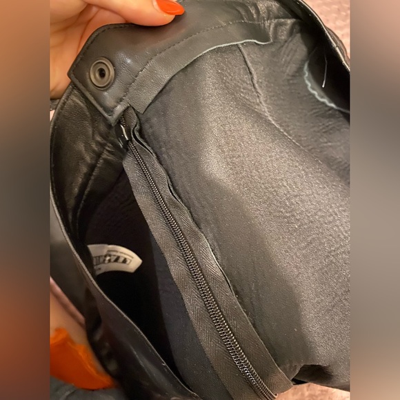 NWT Genuine Leather Skirt, American Apparel, Black - Picture 3 of 6